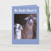 Twee Funny Goats Birthday Kaart (Voorkant)