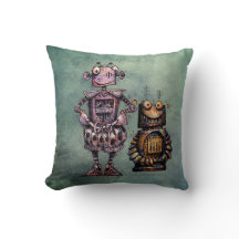 Twee Funny Kind Steampunk Robots!