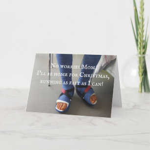 Twee gebroken Legs gister gegoten Fotoaangepaste t Kaart