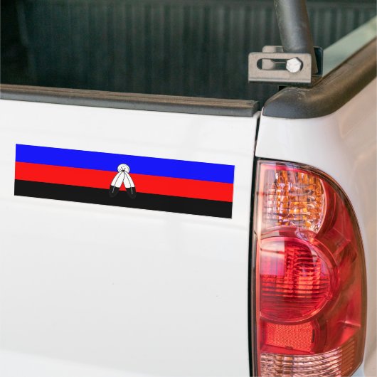 Twee-geest polyamory Pride vlag strepen Bumpersticker (Op Truck)