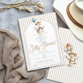 TWEE Gekke Goose Cowboy Western Boy 2e Verjaardag Kaart