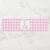 Twee Gekke Goose Roze Verjaardag Waterfles Etiket (Enkel label)