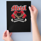 Twee gekruiste gitaren flyer (Hand)