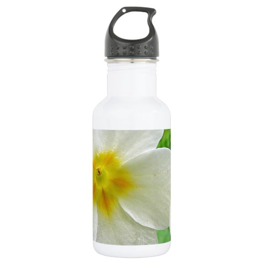 Twee gele primeroses waterfles  (Voorkant)