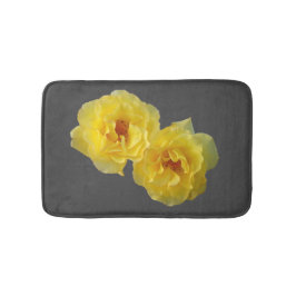 Twee gele rozen badmat