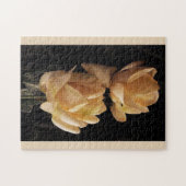 Twee, gele rozen, puzzel (Horizontaal)