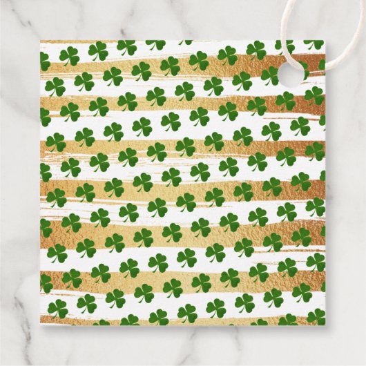 Twee gelukkige St. Patrick's Day 2e verjaardag Bedankjes Labels (Achterkant)