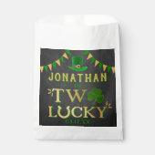 Twee gelukkige St. Patrick's Day 2e verjaardag Bedankzakje (Voorkant)