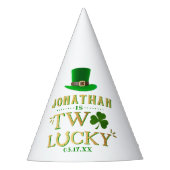 Twee gelukkige St. Patrick's Day 2e verjaardag Feesthoedjes (Voorkant)
