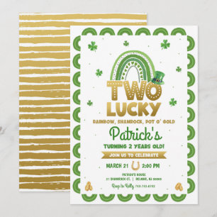 Twee Gelukkige St. Patrick's Day 2e Verjaardag Kaart
