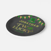 Twee gelukkige St. Patrick's Day 2e verjaardag Papieren Bordje (Gekanteld)