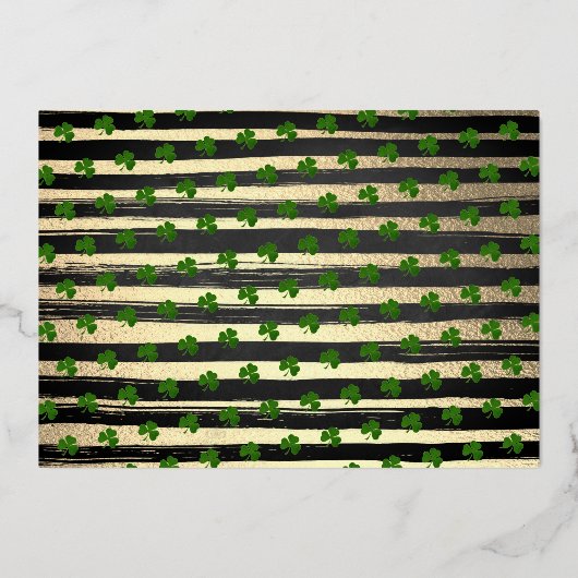 Twee gelukkige St. Patrick's Day 2nd Birthday Real Folie Uitnodiging (Achterkant)