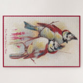 Twee gemene Titmouse vogels groot puzzel Legpuzzel (Horizontaal)