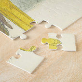 Twee geperste vogels, stijl, puzzel legpuzzel (Zijkant)