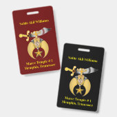 Twee gesneden inkrimpers badge (Voor- en achterkant)