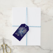 Twee gestorven bladen cadeaulabel (Met Touw)