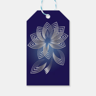 Twee gestorven bladen cadeaulabel