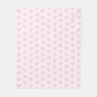 Twee getinte liefde hart fleece deken