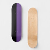 Twee getinte split kleur half zwart en half Paarse Skateboard (Voorkant)