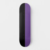Twee getinte split kleur half zwart en half Paarse Skateboard (Voorkant)