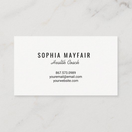 Twee getinte Waterverf Visitekaartje (Achterkant)