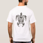 twee gezichten schildpad t-shirt (Achterkant)