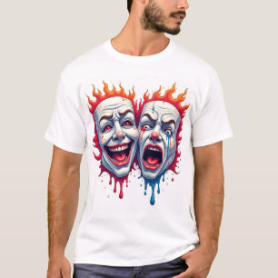 Twee gezichten van het leven - Comedy & Tragedy Ma T-shirt