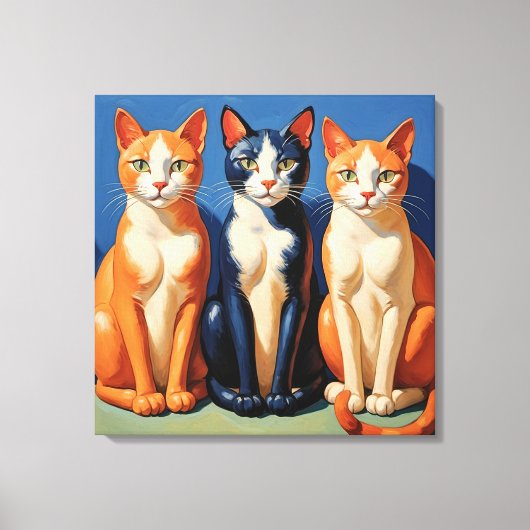 Twee gingers en een smoking canvas afdruk (Voorkant)