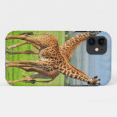 Twee giraffen Case-Mate iPhone case (Achterkant (horizontaal))