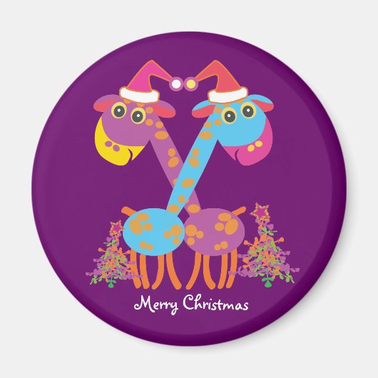 Twee giraffen magneet (Voorkant)