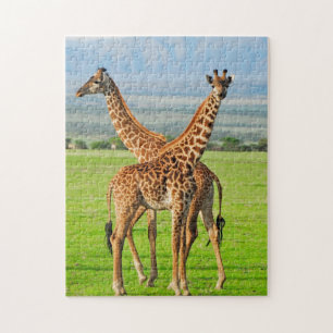 Twee Giraffes Legpuzzel