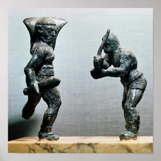 Twee gladiatoren in de gevechtsstrijd poster (Voorkant)