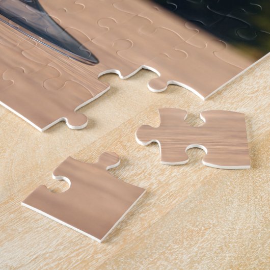 Twee glazen wijn met Eiffeltoren Legpuzzel (Zijkant)