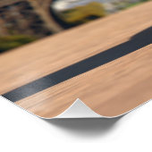 Twee glazen wijn met Eiffeltoren Perfect Poster (Hoek)