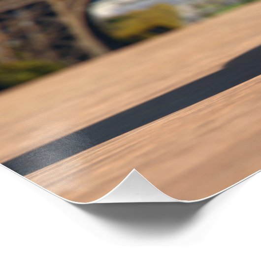 Twee glazen wijn met Eiffeltoren Perfect Poster (Hoek)