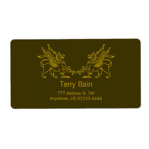 Twee Golden Griffons Etiket