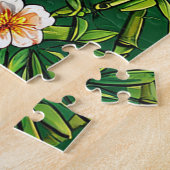 Twee gorilla's in een tropisch bamboe Lijst Legpuzzel (Zijkant)