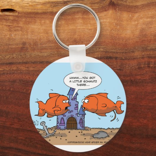 Twee goudvissen—vriendschap sleutelhanger (Voorkant)