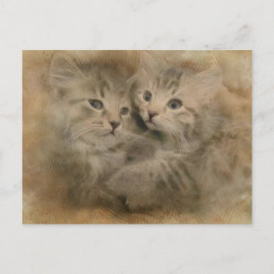 twee griepachtige tapijten in Waterverf Briefkaart