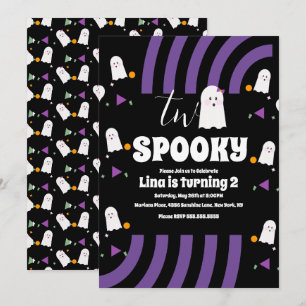 Twee Griezels Halloween Feest Kaart