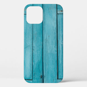 Twee grijze houten deuren iPhone 12 hoesje