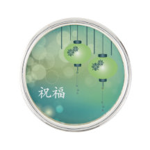 Twee groene lantaarns "Zegen"