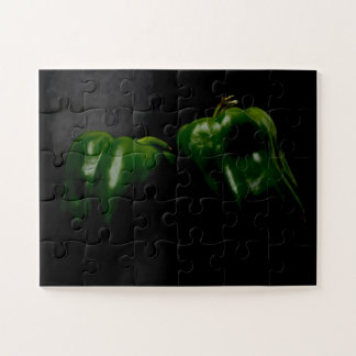 Twee Groene Peppers 11x14 30pc jpcna Legpuzzel