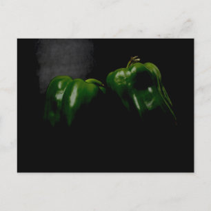 Twee Groene Peppers pccnm Briefkaart
