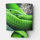 Twee groene slangen blikjeskoeler (Achterkant)