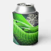 Twee groene slangen blikjeskoeler (Blikje Achterkant)