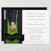 Twee Grooms - Aangepaste weddenschappen Kaart (Voorkant / Achterkant)