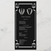 Twee Grooms Gay Tuxedo Weddenrenmenu Menu (Voorkant)