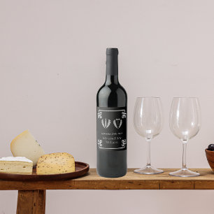 Twee Grooms Gay Tuxedo Wedding Wine Labels Wijn Etiket