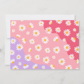 Twee Groovy 2de verjaardag Boho Retro Daisy Kaart (Achterkant)